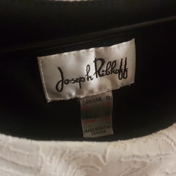 Joseph Ribkoff Black White Sleeveless Dress - Picture 7 of 8